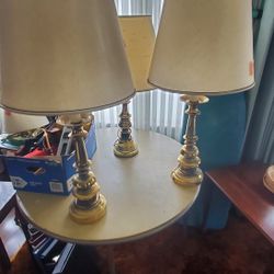 3 Brass Lamps