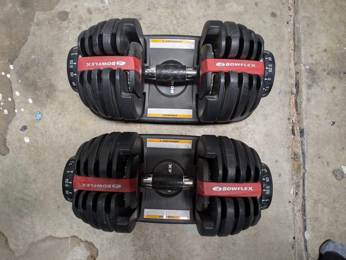 Bowflex SelectTec Dumbbell Pair 52.5 Lbs
