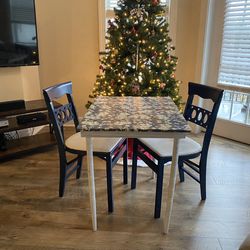 Set Of Vintage Folding Table and chairs