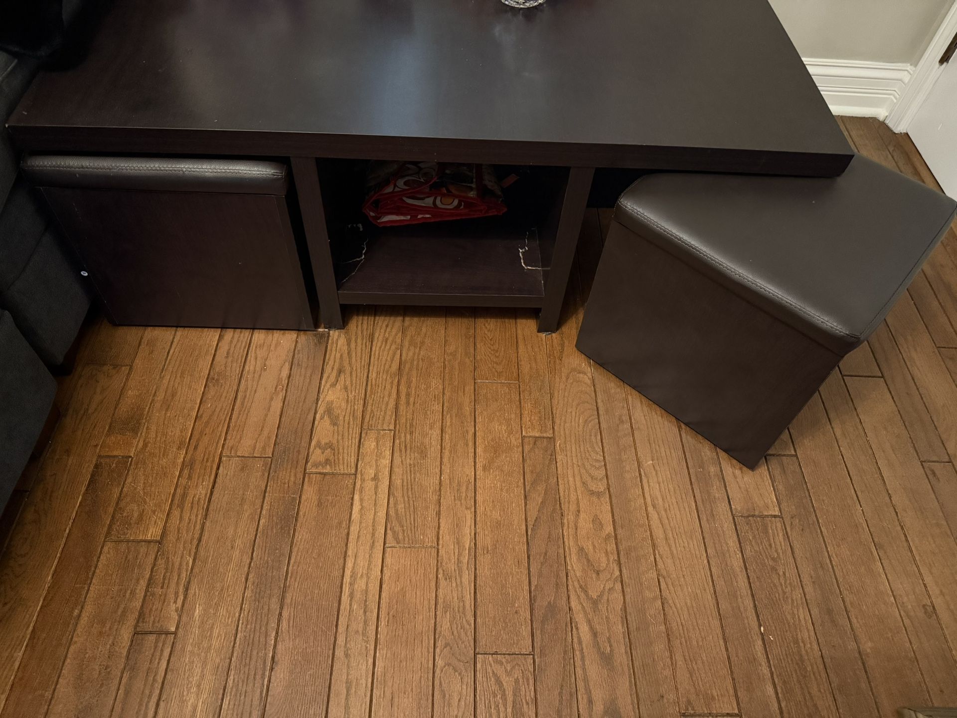 Coffee Table With Storage Seats