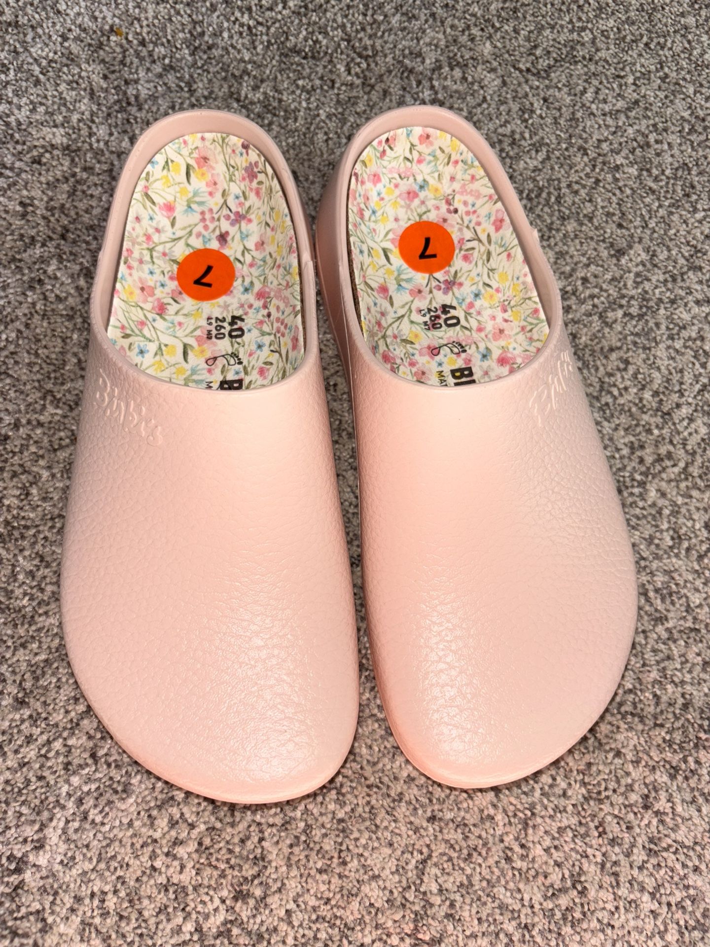 Birkenstock Unisex Super Birki Light Rose Nursing Clogs