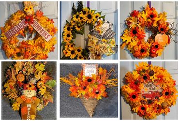Fall/Autumn Wreaths, Decor, Gift Baskets & More🍁(Read Description)