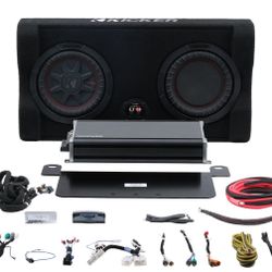 KICKER PLUG & PLAY 5-CHANNEL AMPLIFIER AND DOWN-FIRE SUBWOOFER KIT | '10 - '24 4RUNNER