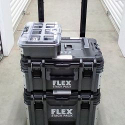 FLEX STACK PACK ROLLING TOOL BOX SET (BRAND NEW)