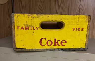 Vintage Coke Cola Family Size Crate
