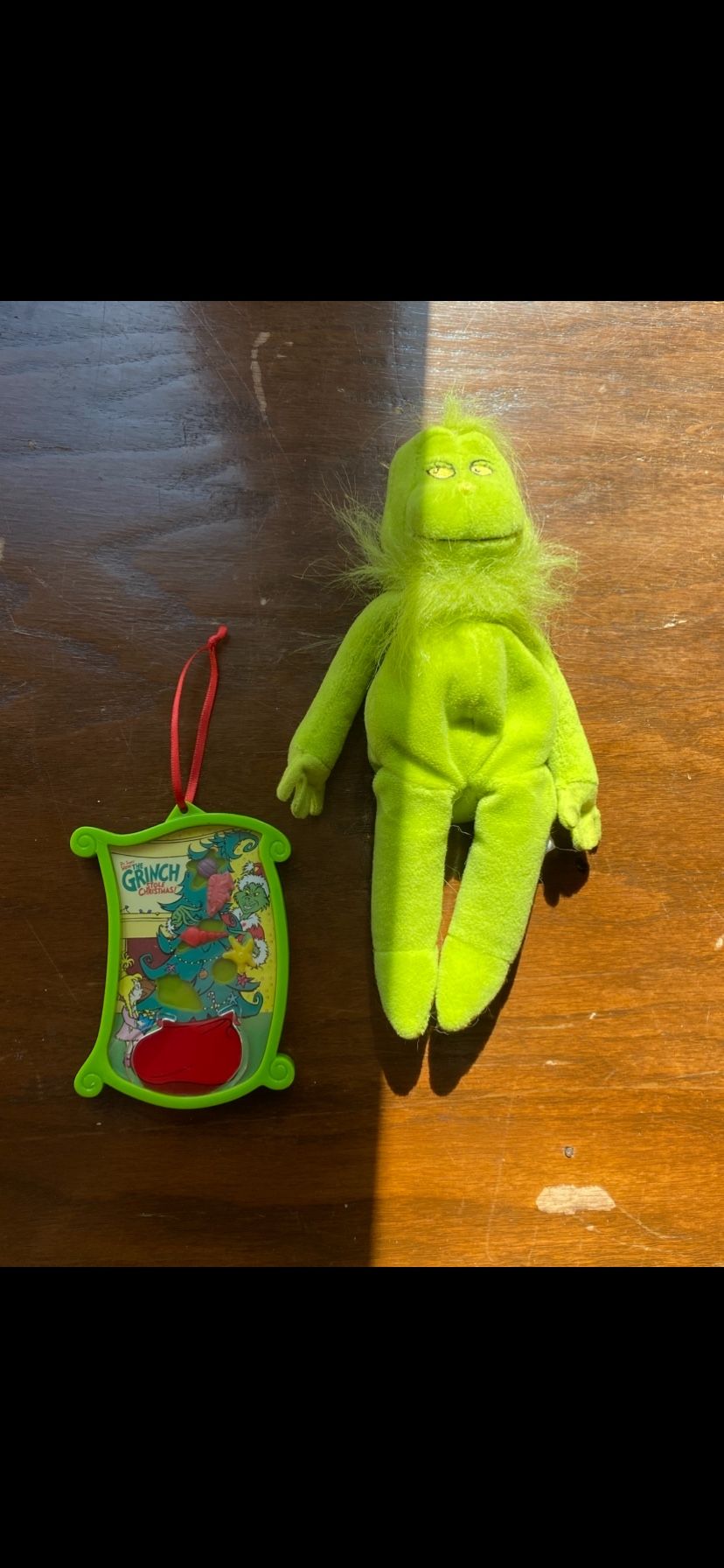 Grinch Plush & Puzzle Ornament
