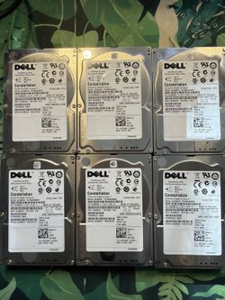6x Dell 500GB 2.5" SAS Enterprise HDDs — Seagate Constellation 7.2K