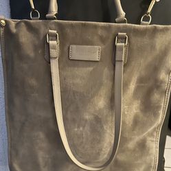 Bolsa Tote Color Beige De Gamuza Marca Viola Castellani