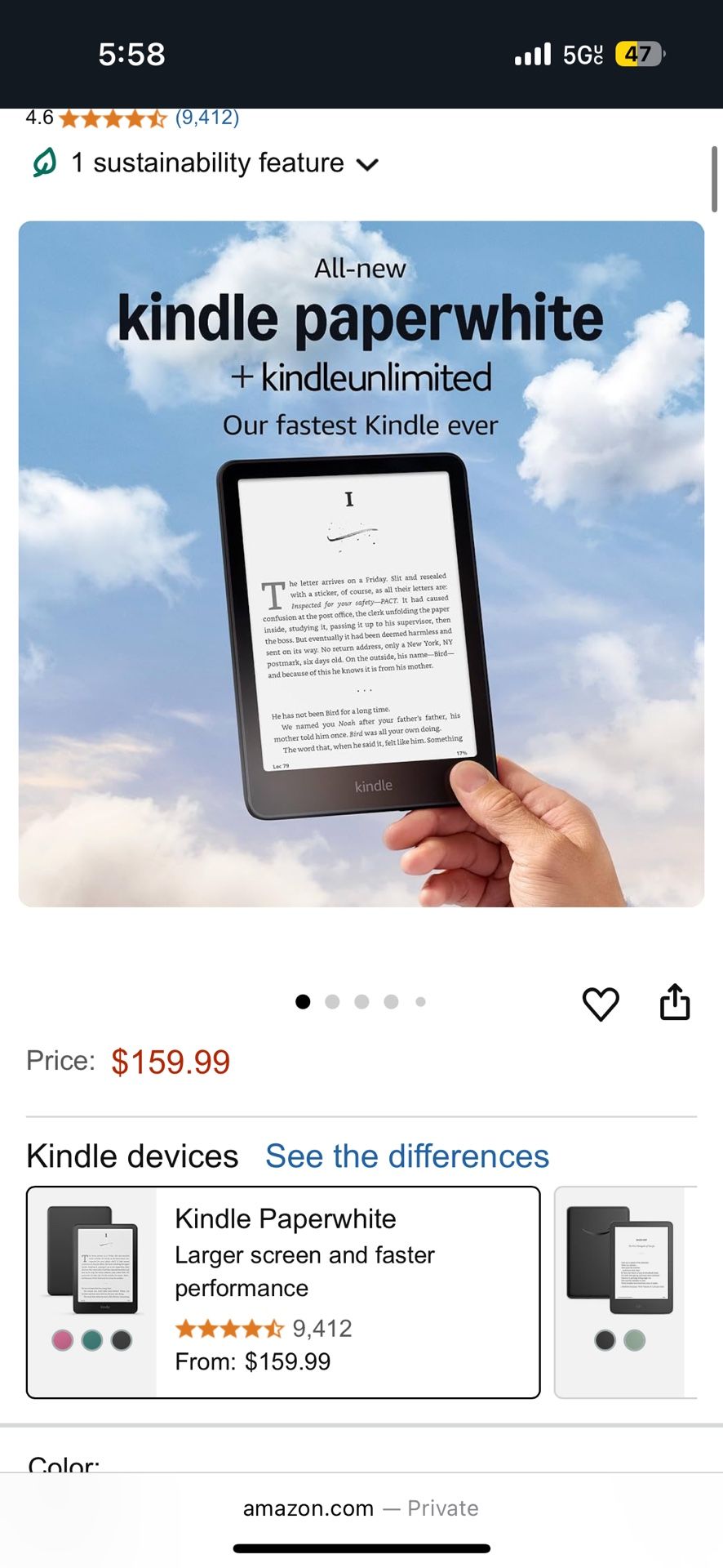 Amazon Kindle Paperwhite (16 GB)