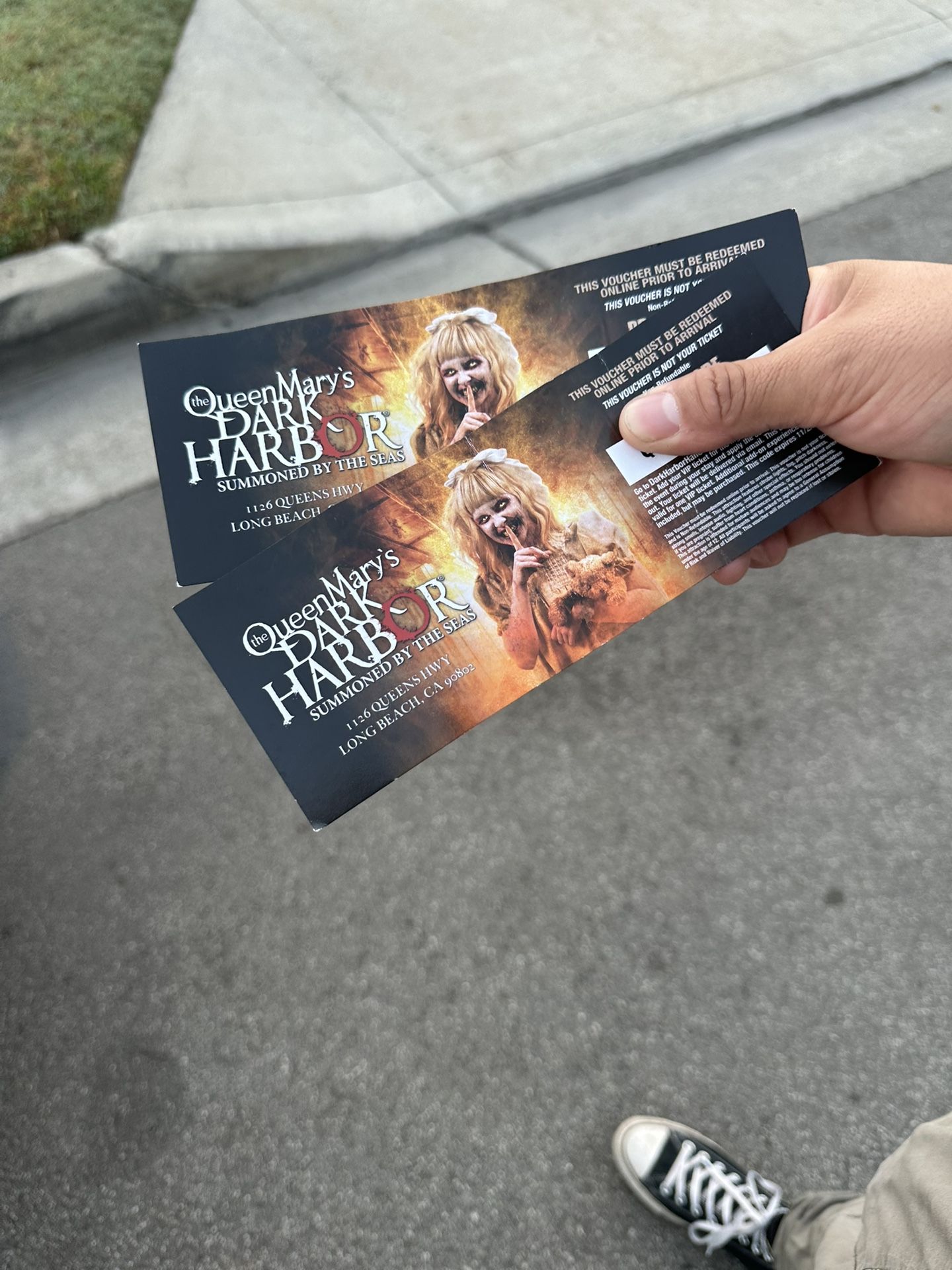2 VIP TICKETS DARK HARBOR