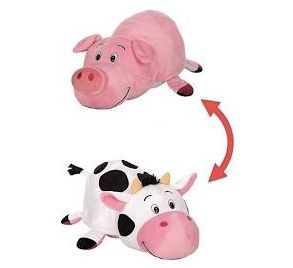 Official “Flip A Zoo” (cow to pig plush) *NEW