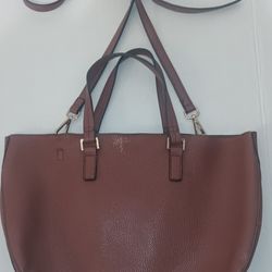 Steve Madden Brown Pebbled Leather Crossbody Purse Adjustable Strap