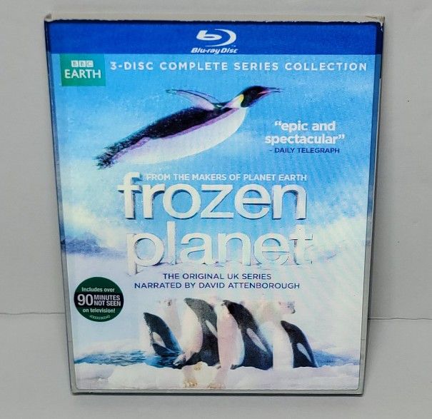 Frozen Planet (Blu-ray, Lenticular Slipcover) - BBC Earth - Very Good Condition 