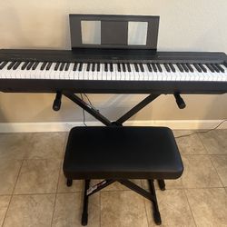 Yamaha P-45 Digital Piano – Practically Brand New – $400 (Includes Stand & Bench)