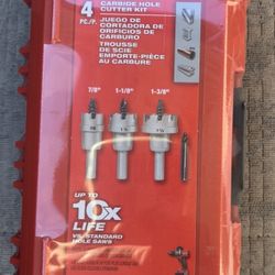 Milwaukee 4pc Carbine Hole Cutter Set