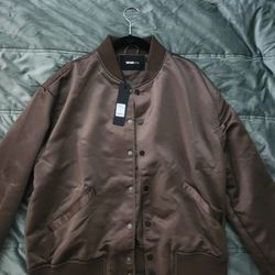 nova men Ashton essential bomber jacket (Size Large) (Color Brown)