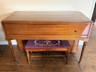 Vintage Gulbransen Piano with Matching Bench