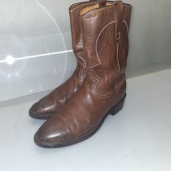 John Varatos Leather Boots ,made In Spain 
