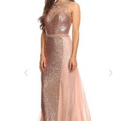 Rose Gold Dress Size Small 2/4