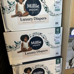Millie Moon Luxury Disposable Diapers - Size 6 - 88ct