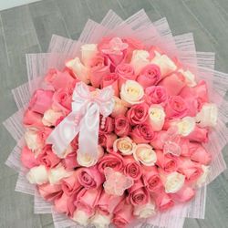 AVAILABLE TODAY OR TOMORROW ONLY ! 75 Roses Bouquet 