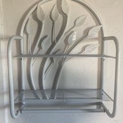 Vintage Wall Shelf + Towel Rack