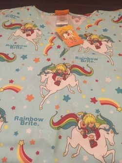 Rainbow bright-brand new scrubs!