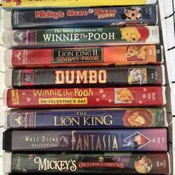 20 Disney VCR tapes Fantasia Lion King 