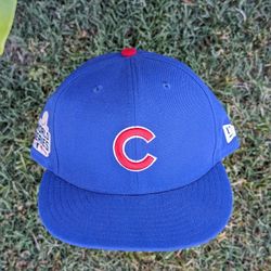 Men's Chicago Cubs New Era Royal 2016 World Series Wool 59FIFTY Fitted Hat 7 5/8