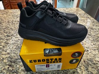 Eurostar Black Marta SR Women’s Size 7 Slip & Oil Resistant Work Shoes