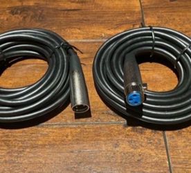 2-Pack Premium 25-Foot XLR Male to XLR Female Microphone & Audio Extension Cables – Professional DJ / PA / Powered Speaker Cables  2-PACK – 25 FEET EA