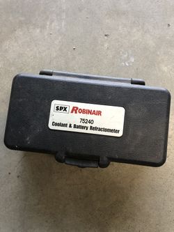 Coolant and battery refractometer