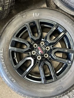 20" OEM 2024 GMC Sierra Yukon Denali AT4 Wheels Black General Grabber 275/60/20 75%