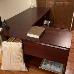 Office Desk With A Filing Cabinet