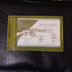 9.3 Grams Of 999 Pure Silver AK-47