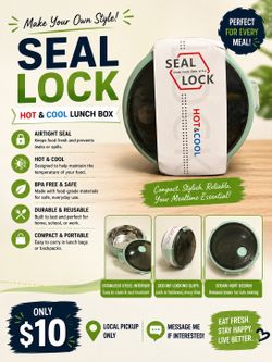 Seal lock and cool lunch box