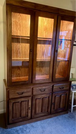 Vintage breakfront/china cabinet