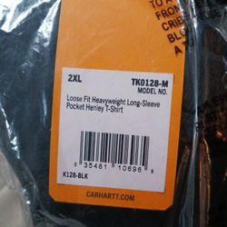 Carhartt, Long- Sleeve, Pocket, Henley, T-shirt 