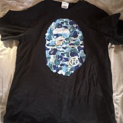 Bape Abc Blue Camo Tshirt