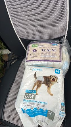 Pañales para mascotas medidas  m. S están abiertos por $4