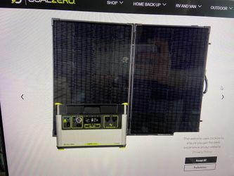 Generator Solar Protable Goal Zero Yeti 1500X Portable Solar Kit with Boulder 200 Briefcase Solar Panel