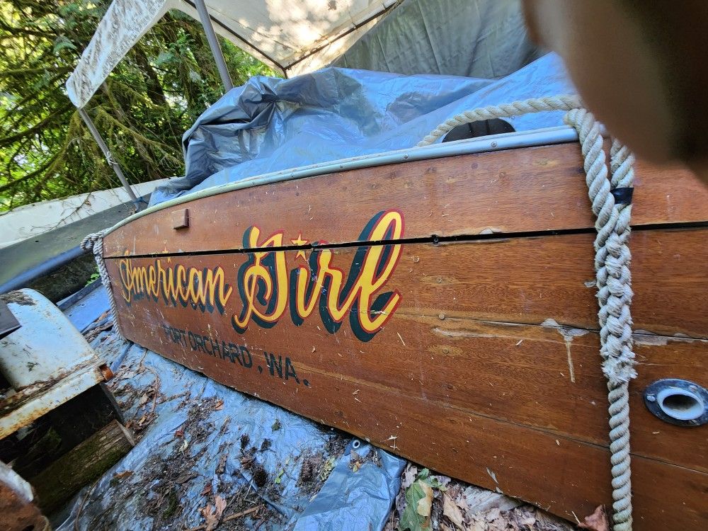1950's Criss Craft Transom Wall Bar