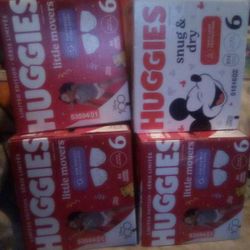 4 Boxes Huggies Size 6 $80