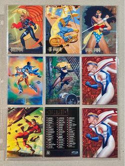 1994 SkyBox DC Master Series cards