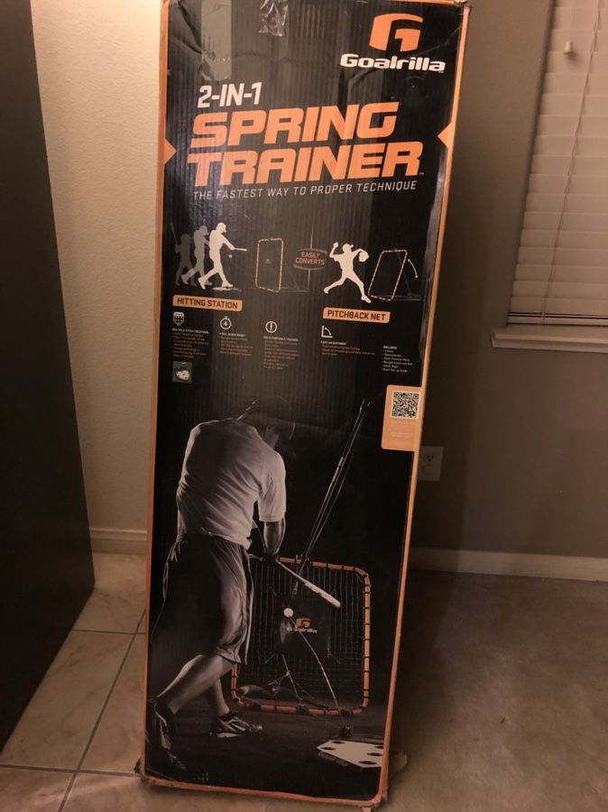 2 in 1 Goalrilla Spring Trainer Baseball Training System