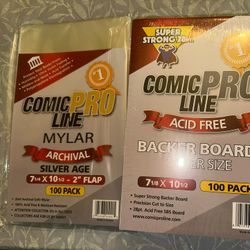 Mylar 100 Comic Bags And Boards