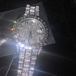 Silver Vs1 Diamond Watch Brand New