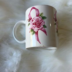 🌸 Avon Breast Cancer Awareness Mug – Collectible Pink Ribbon Coffee Cup