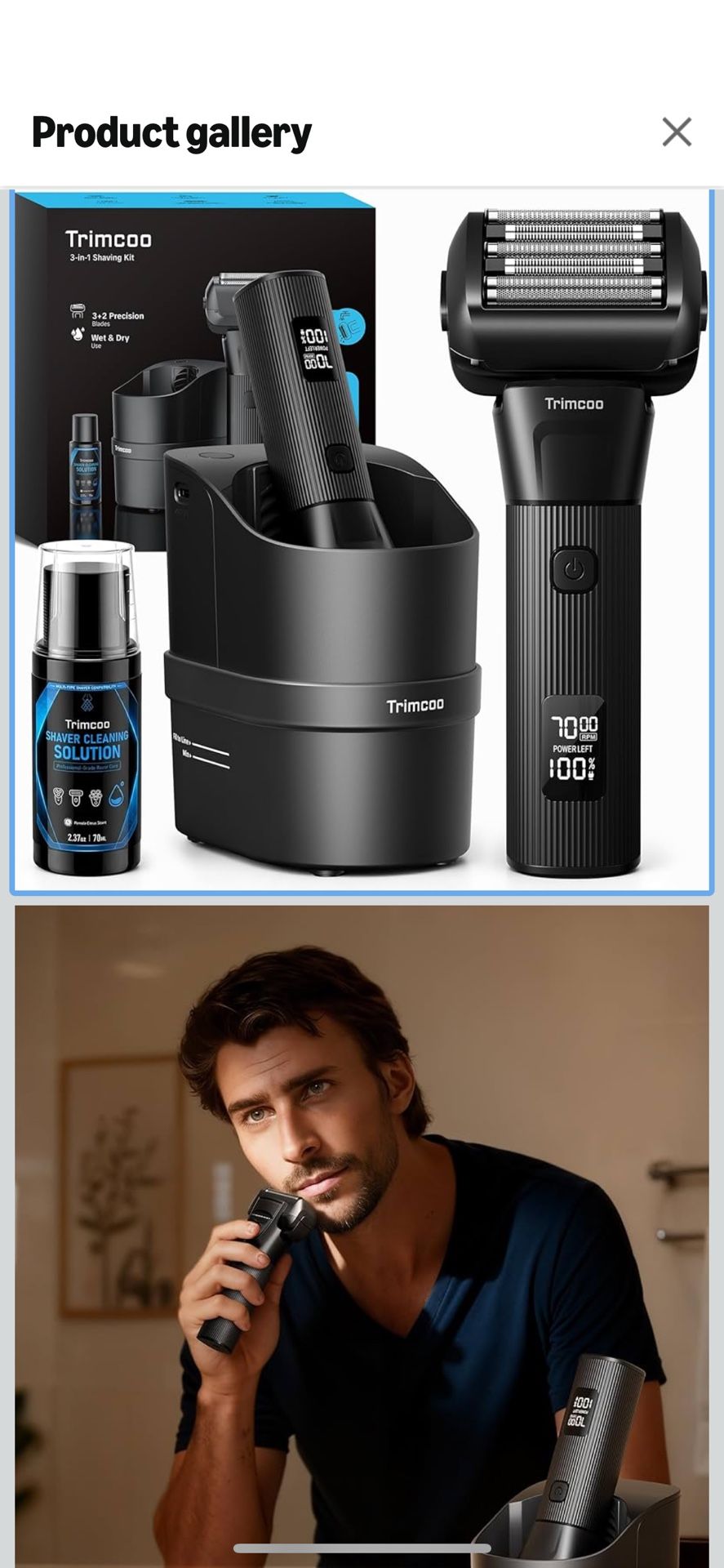 5-Blades Electric Shaver Pro with 8-in-1 Smart Cleaning Center - Beard Trimmer, Series 9 Electric Razors for Men, Pop-Up Trimmer, Type-C Fast Charging