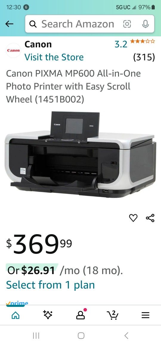 Canon Pixma Photo All In One